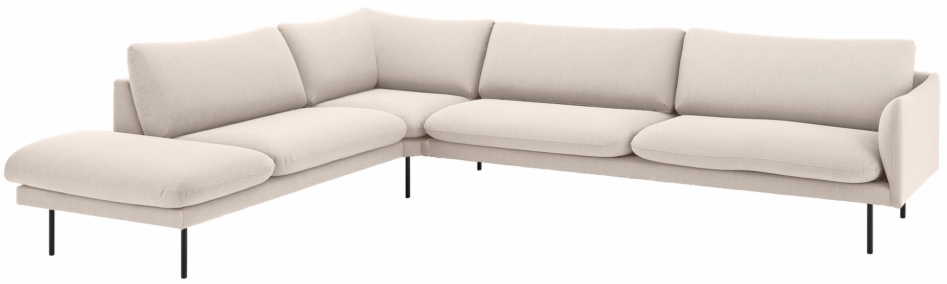 andas Ecksofa »Mavis«, mit Ottomane und losen Sitz- und Rückenkissen, skandinavischer Stil