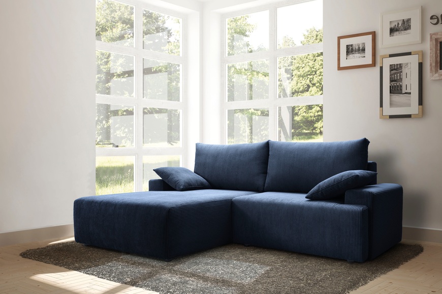 exxpo - sofa fashion Ecksofa, mit Federkern, inklusive Bettfunktion und Bettkasten in verschiedenen Cord-Farben