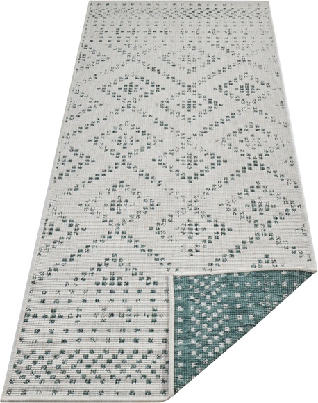 freundin Home Collection Teppich »Olympia«, rechteckig, 5 mm Höhe, In-und Outdoor geeignet, Wohnzimmer, Balkon, Terrasse, Garten, Strapazierfähig und pflegeleicht, Flachgewebe