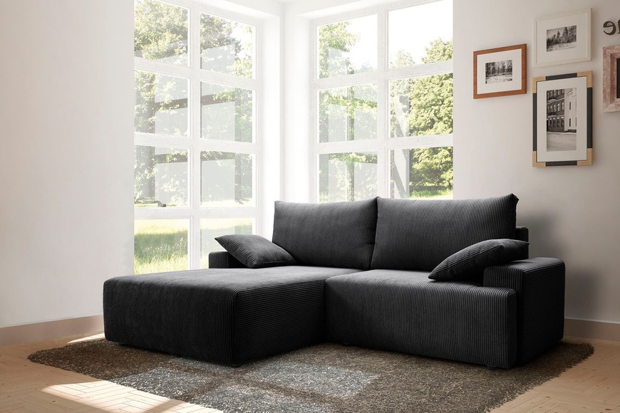 exxpo - sofa fashion Ecksofa, mit Federkern, inklusive Bettfunktion und Bettkasten in verschiedenen Cord-Farben