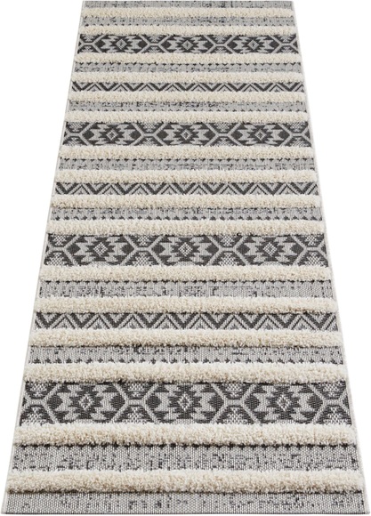 MINT RUGS Läufer »Sebou«, rechteckig, 22 mm Höhe, In und Outdoor, Hoch-Tief Struktur, Orient Design, Vintage Look, Balkon, Terrasse, Garten, Wohnzimmer, Robust, Pflegeleicht