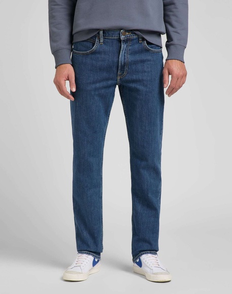 Lee Brooklyn Strech Jeans Straight Fit mid stonewash