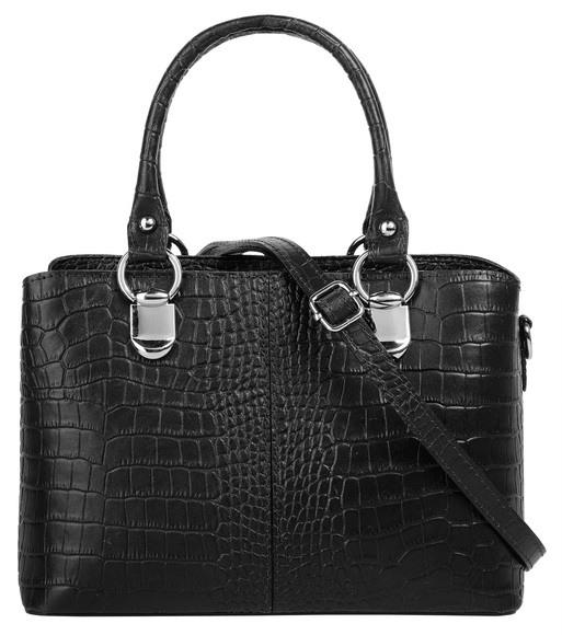 Cluty Umhängetasche, (1 tlg.), echt Leder, Made in Italy