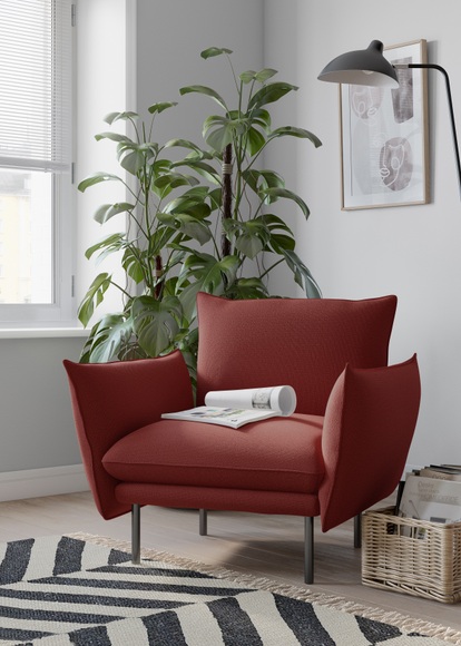 andas Sessel »Stine«, Besonderes Design durch Kissenoptik und Keder, Design by Morten Georgsen