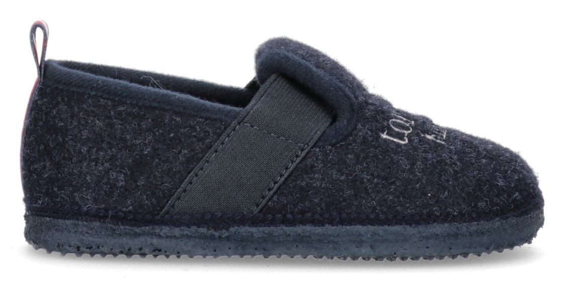 Tommy Hilfiger Hausschuh »INDOOR SLIPPER BLUE«, mit gestreifter Anziehlasche