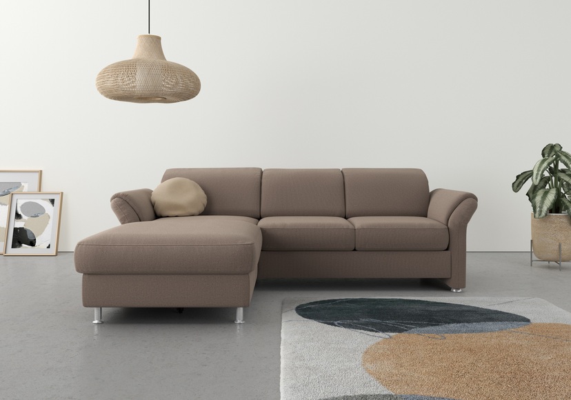 sit&more Ecksofa, wahlweise mit Bettfunktion, Bettkasten und Kopf- und Armteilverstellung
