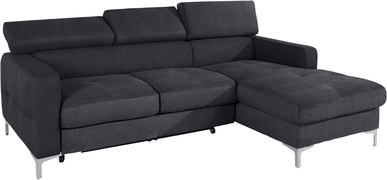 COTTA Ecksofa, inklusive Kopfteilverstellung, wahlweise mit Bettfunktion