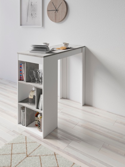 Homexperts Bartisch »Momo«, Breite 110 cm mit Regalfächern