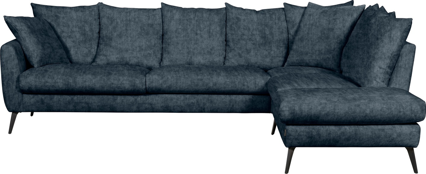 furninova Ecksofa »Salma Night«, mit 9 Rücken- und 1 Zierkissen, im skandinavischen Design