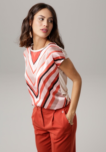Laura Scott Shirtbluse, in modischem Materialmix - NEUE FARBEN