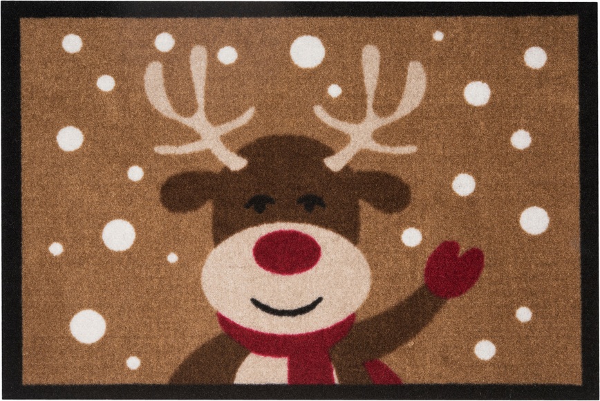Fussmatte, »Reindeer«, Hanse Home, rechteckig, Höhe 7 mm, maschinell getuftet