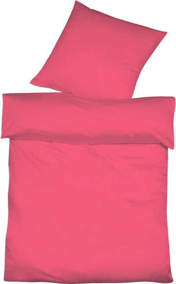 fleuresse Bettwäsche »Provence«, (2 tlg.), Bettwäsche in Halbleinen Qualität, unifarbene Bettwäsche