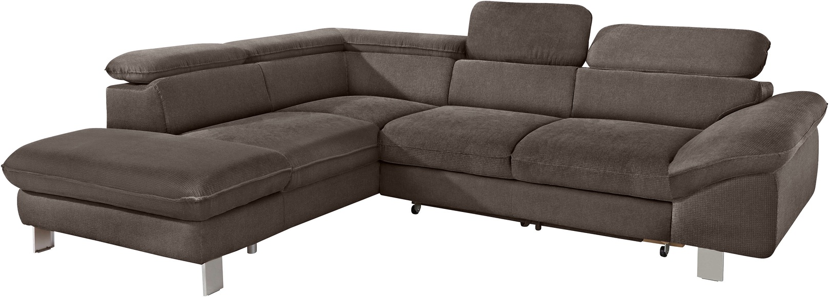 COTTA Ecksofa, mit Kopf- bzw. Rückenverstellung, wahlweise mit Bettfunktion und Bettkasten