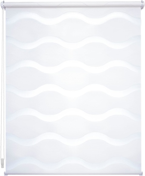 Doppelrollo »Wave«, Liedeco, Lichtschutz, ohne Bohren, freihängend
