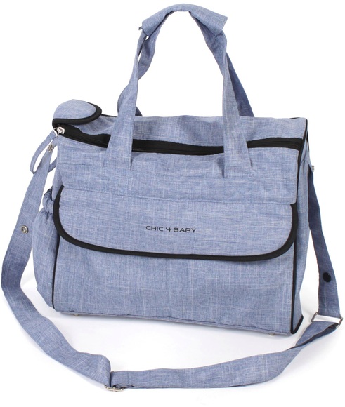 CHIC 4 BABY Wickeltasche Komfort Jeans hellblau