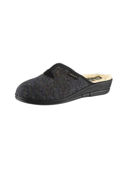 Fischer Pantoffel aus meliertem Filz