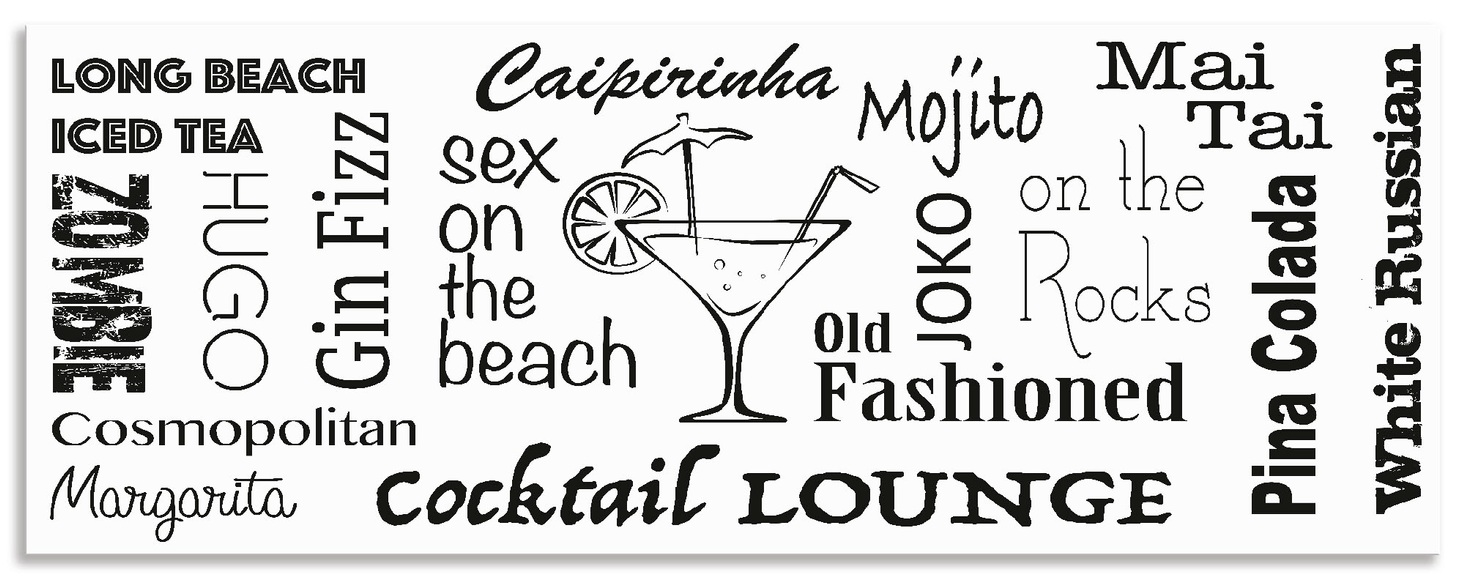 Artland Küchenrückwand »Cocktail Lounge«