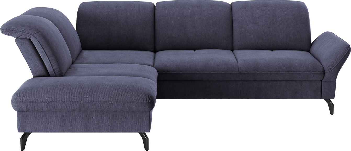 sit&more Ecksofa, Wahlweise mit Bett-, Kopfteil - und Armlehnfunktion, sowie Stauraum