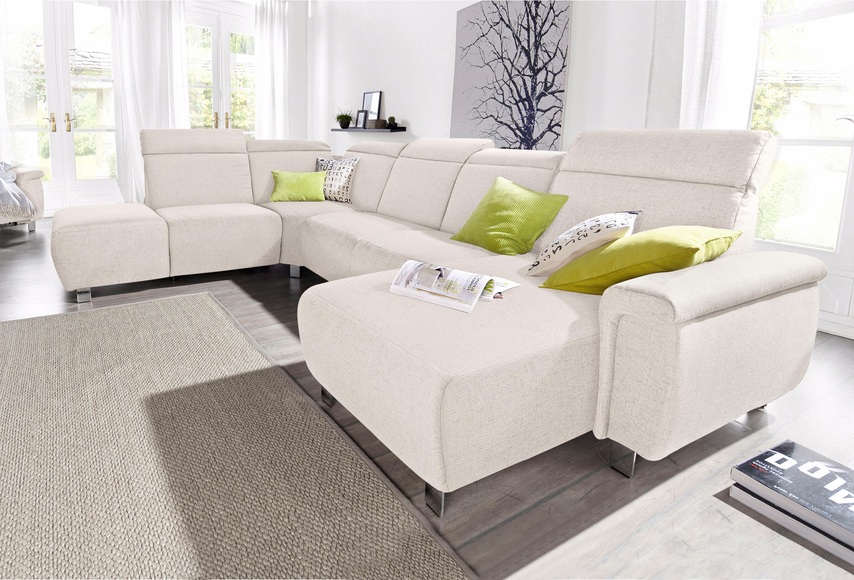 sit&more Wohnlandschaft »Township U-Form« wahlweise mit elektrischer Wallfree-Funktion
