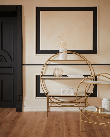 Guido Maria Kretschmer Home&Living Standregal »Shinely«, Gestell aus Metall, Ablageflächen aus Glas