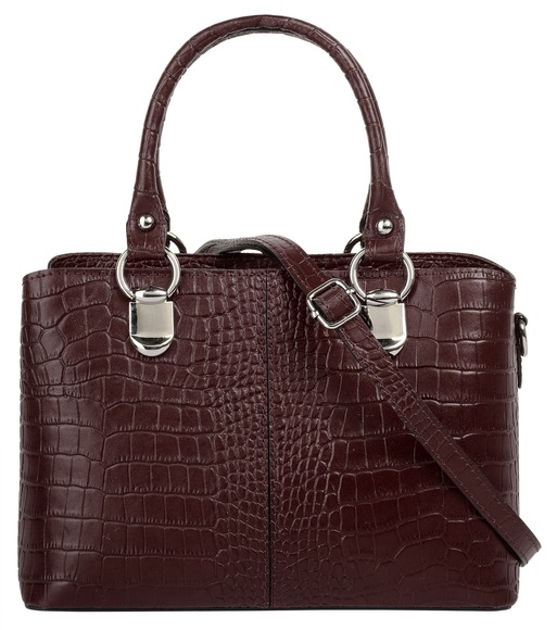 Cluty Umhängetasche, (1 tlg.), echt Leder, Made in Italy
