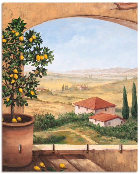 Artland Schlüsselbrett »Fenster in der Toskana«