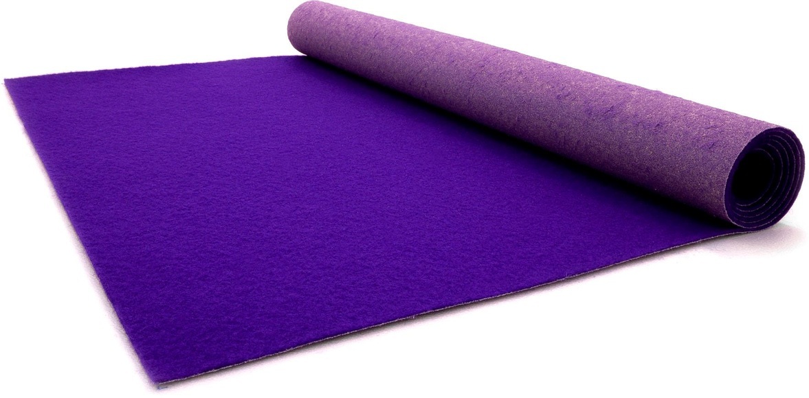 Primaflor-Ideen in Textil Läufer »Eventteppich PODIUM«, rechteckig, 2,6 mm Höhe, Breite 100 cm, robuster Nadelfilz, Uni Farben, In- und Outdoor geeignet