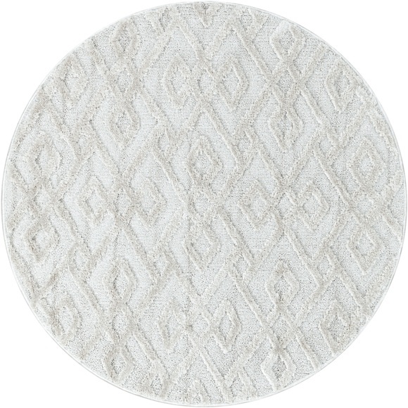 Ayyildiz Teppiche Teppich »PISA 4708«, rund, 20 mm Höhe