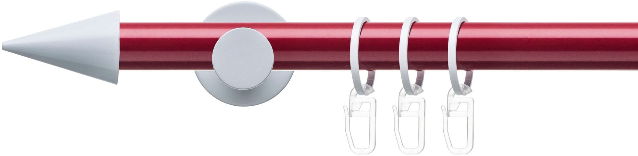 Gardinenstange, »Fertigstilgarnitur 20 mm Power Celebration Spitze«, Liedeco, Fixmass