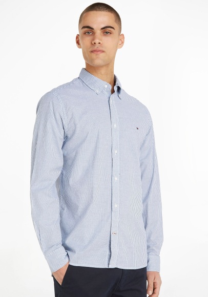 Tommy Hilfiger Langarmhemd »LA-Hemd Flex 1985 OXF STR«