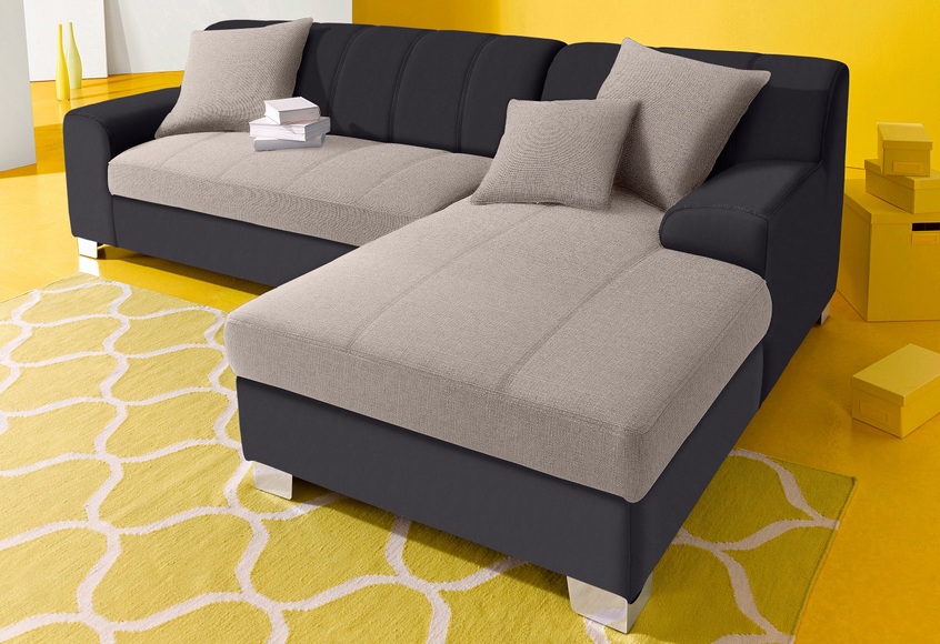 INOSIGN Ecksofa, wahlweise mit Bettfunktion