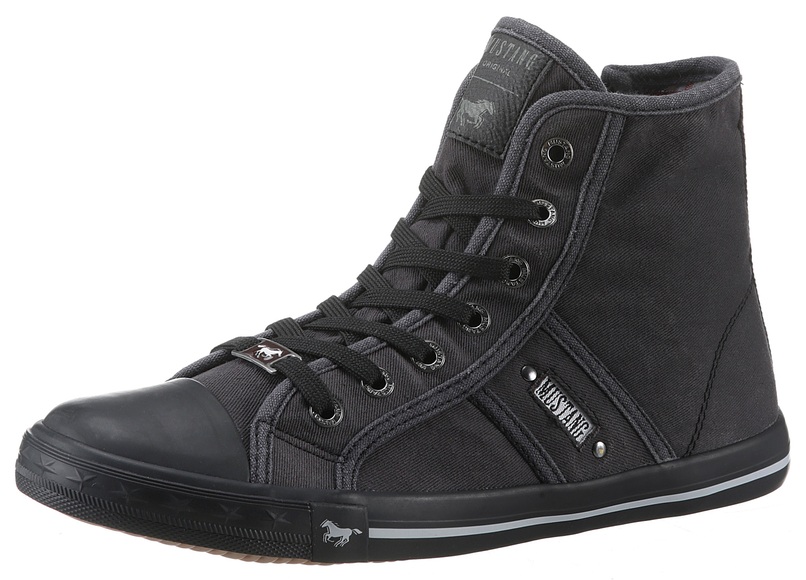 Mustang Shoes Sneaker »High-Top-Sneaker, Freizeitschuh«, mit Label in der Laufsohle