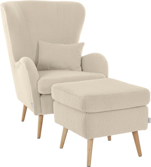 Guido Maria Kretschmer Home&Living Sessel »Sallito«, incl. Hocker, die kleinere Version von 