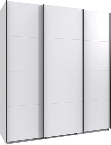 Wimex Kleiderschrank »Mugano, Made in Germany, Lieferung bis in Deine Etage und Stellort«, (wähle Deine Ausstattung: Basic oder Premium!), 3 Schwebetüren, grosse Grössen, mit oder ohne Spiegel, Metallgriffe