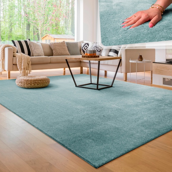 Paco Home Läufer »Cadiz 630«, rechteckig, 18 mm Höhe, Kurzflor, Teppich-Läufer Uni-Farben, besonders weich, ideal im Flur & Schlafzimmer