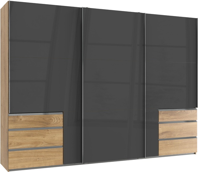 Fresh To Go Schwebetürenschrank »Level«, mit Glastüren