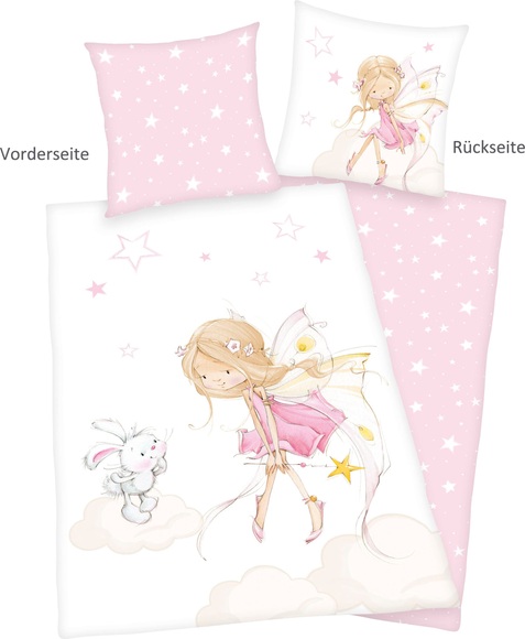 Herding Flanell Kinder-Bettwäsche Little Fairy