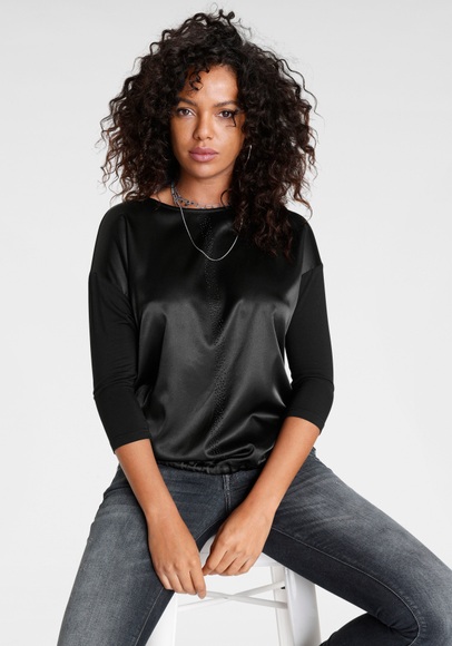 Laura Scott Shirtbluse, mit dezenten Glitzersteinen - NEUE KOLLEKTION