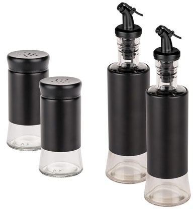 WENKO Menage-Set »Boga«, (Set, 4 tlg.), mit Gewürzstreuer: 2 x Gewürzstreuer, 2 x Öl & Essig Spender