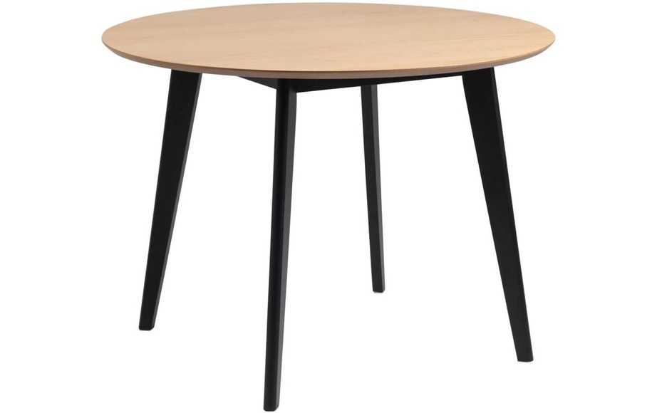 Esstisch Enrico Eiche Rubberwood rund 105x105