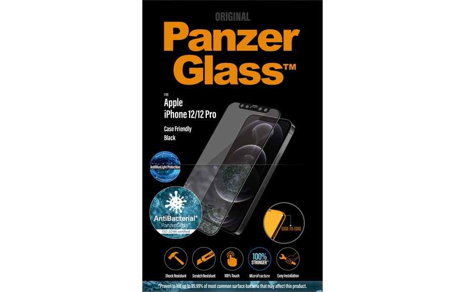 Panzerglass Displayschutz Case Friendly Black AB ABL iPhone 12 / 12 Pro