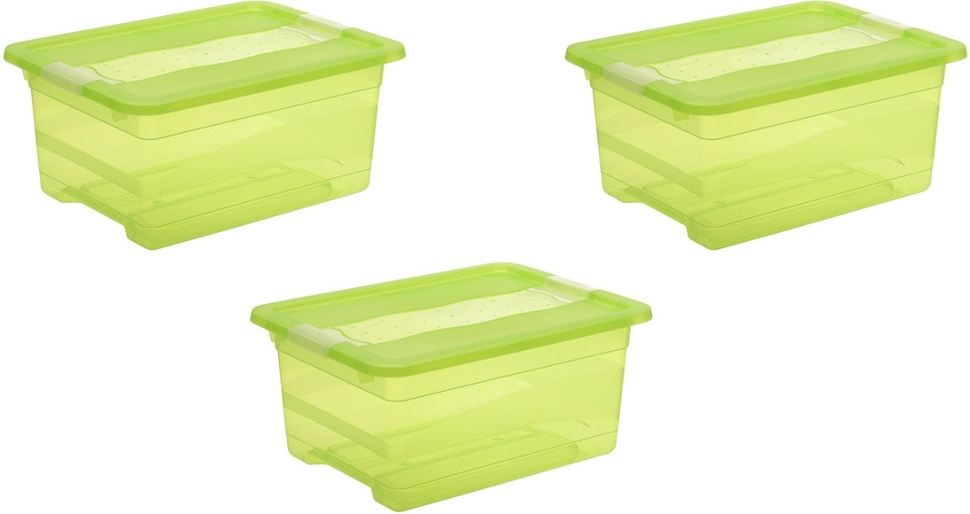 keeeper Aufbewahrungsbox »cornelia«, (Set, 3 St.), mit Deckel, 12 Liter