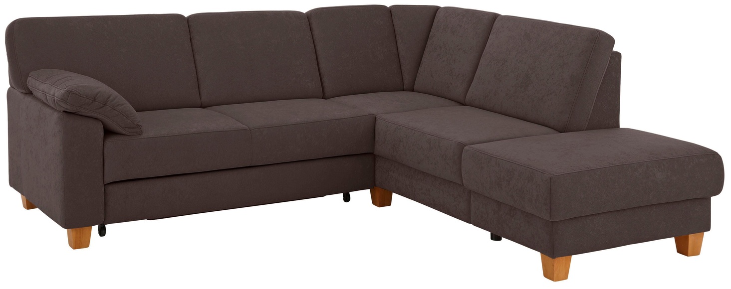 Home affaire Ecksofa »Belfort«, mit Federkern, wahlweise mit Bettfunktion und Stauraum