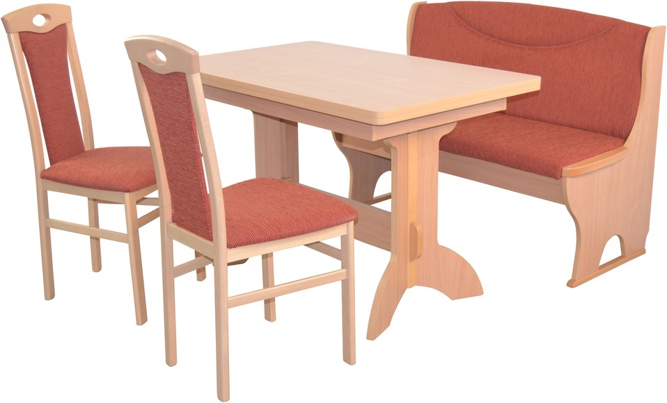 HOFMANN LIVING AND MORE Essgruppe »4tlg. Tischgruppe«, (Spar-Set, 4 tlg., 4tlg. Tischgruppe), Stühle montiert