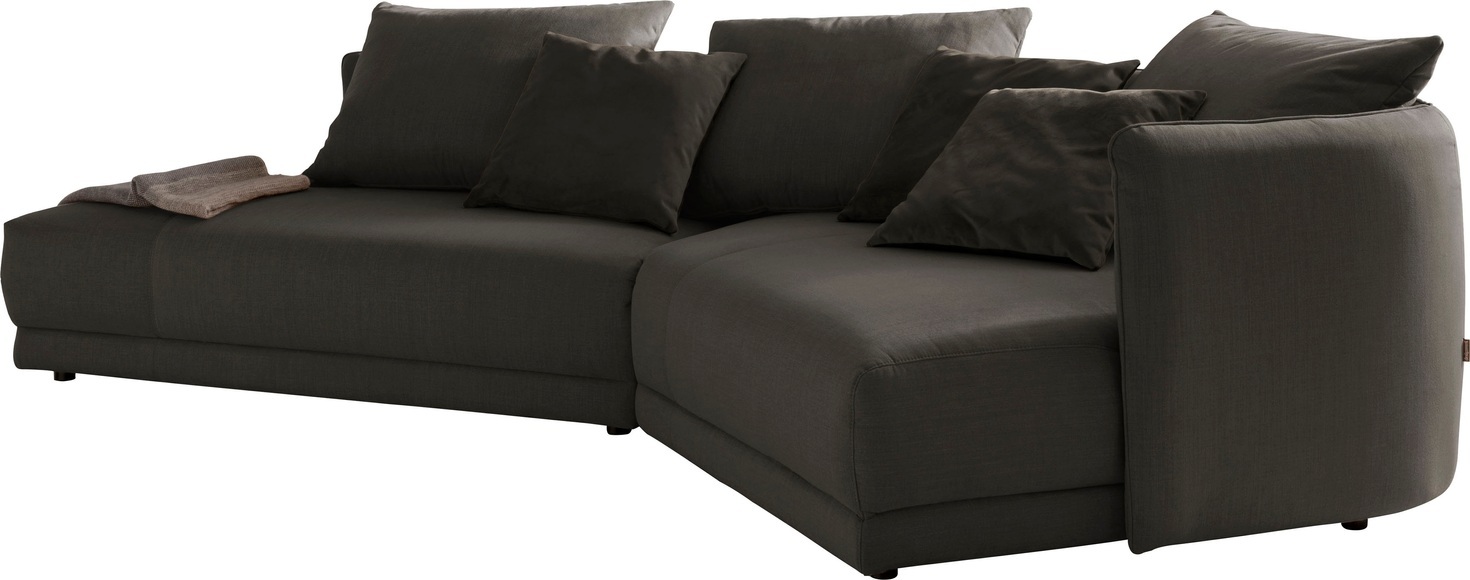 designwerk Ecksofa »New York«, mit moderner Rundung im Korpus