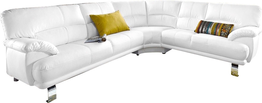 TRENDMANUFAKTUR Ecksofa, mit langem Schenkel