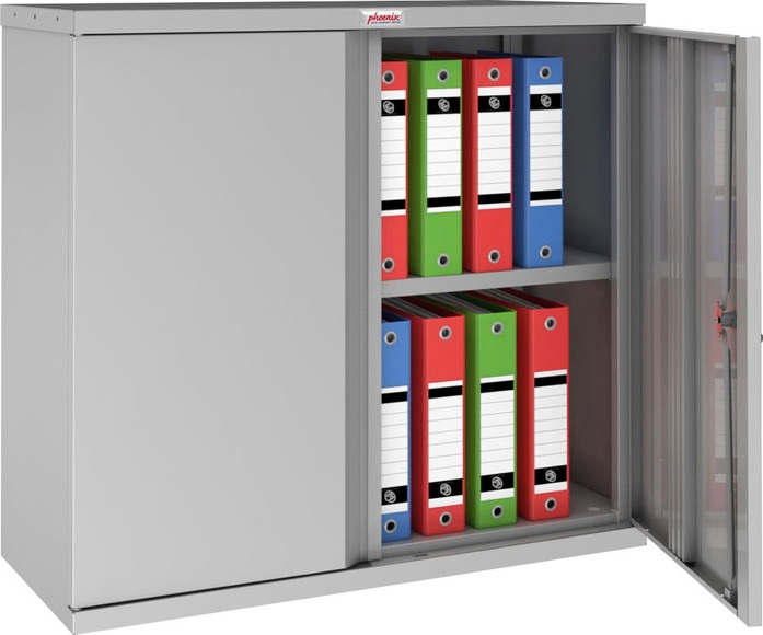 Phoenix Aktenschrank »Stahlschrank«, Aussenmass (HxBxT): 83x91,5x37 - Schlüsselschloss