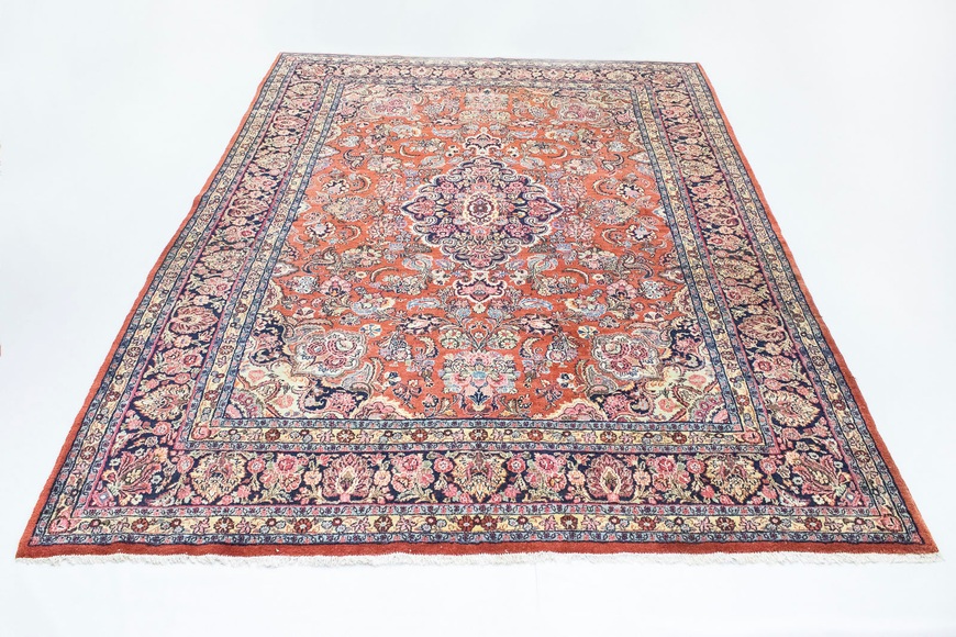 morgenland Wollteppich »Sarough Teppich handgeknüpft rot«, rechteckig, 8 mm Höhe