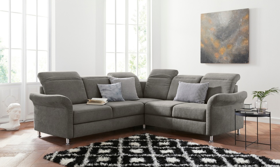 sit&more Ecksofa, inklusive Federkern, wahlweise mit Kopfteilverstellung, Bettfunktion und Schubladenstauraum