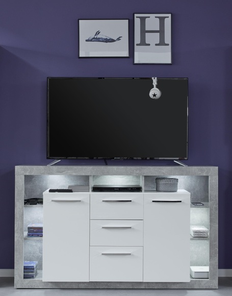 INOSIGN Sideboard »Gwendolyn«, trendiges pflegeleichtes Design, Beleuchtung optional, vielseitig kombinierbar